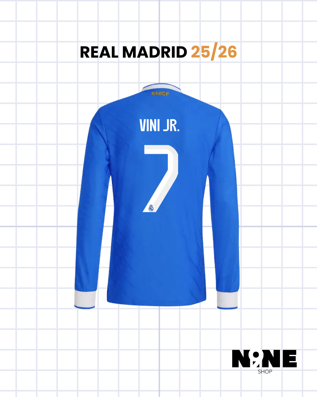 REAL MADRID MANGA LARGA 2025/26 AZUL 🇪🇸