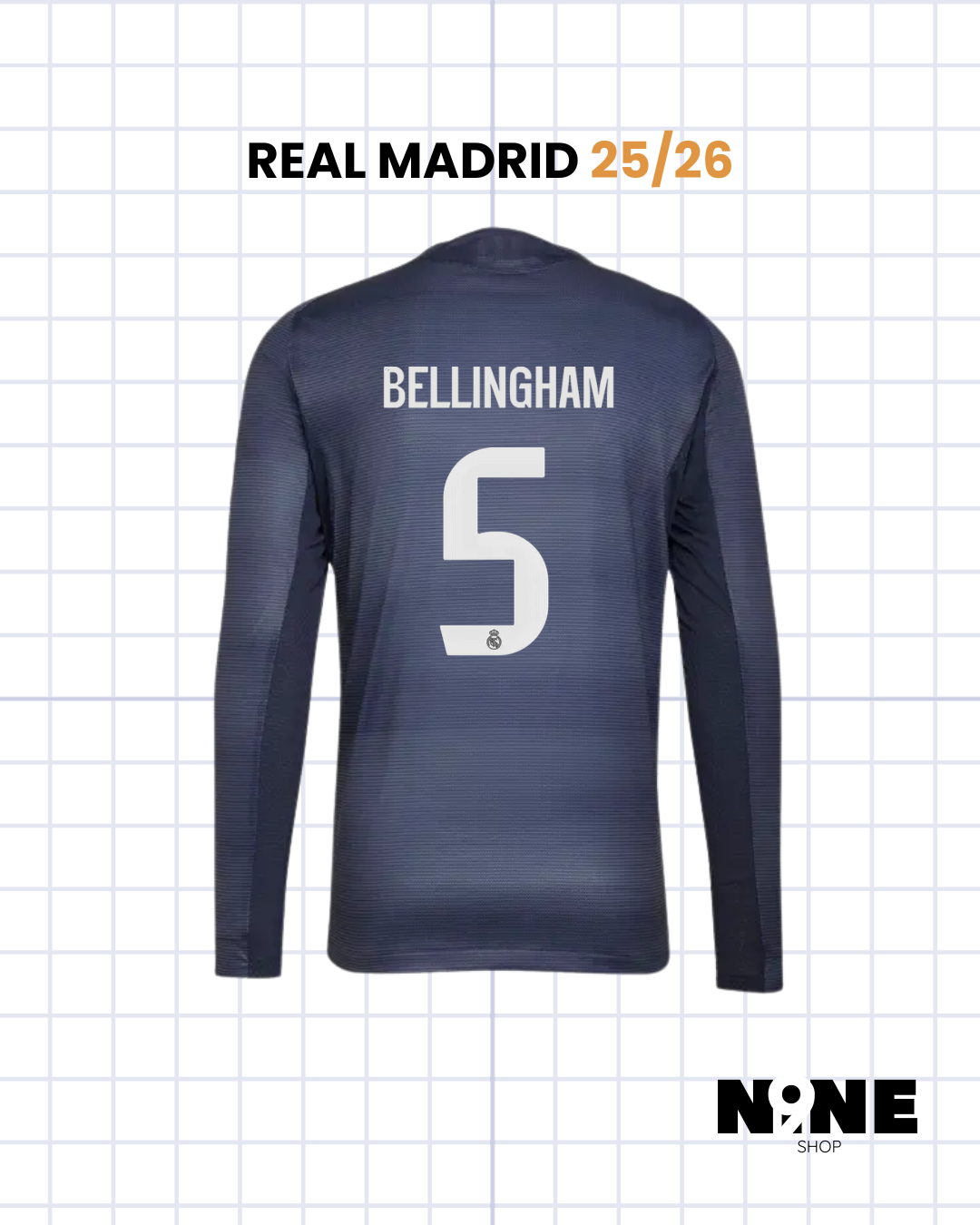 REAL MADRID MANGA LARGA 2025/26 🇪🇸 GRIS